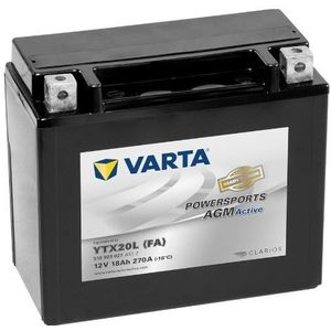 Varta AGM Active 518909027 / YTX20L-BS / 51801 accu (12V, 18Ah, 270A)
