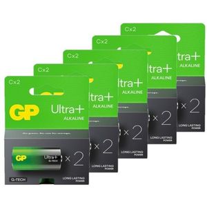 GP Ultra+ G-Tech LR14 / C Alkaline Batterij 10 stuks