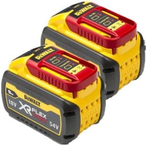 Starterset: 2x DeWalt DCB547-XJ / XR FlexVolt accu's (18V / 54V, 9.0Ah, origineel)