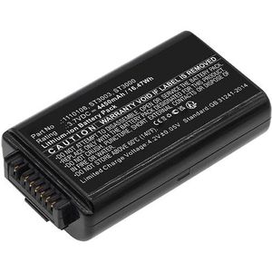 Zebra ST3003 / ST3004 / 1110108 accu (3.7 V, 5000 mAh, 123accu huismerk)