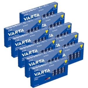 Aanbieding: Varta Industrial Pro AAA / LR03 / MN2400 Alkaline Batterij (100 stuks)