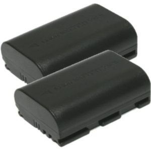 2 stuks: Canon LP-E6 / LP-E6N / LP-E6NH accu's (7.2 V, 1600 mAh, 123accu huismerk)