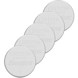 Energizer CR1216 3V Lithium knoopcel batterij 5 stuks