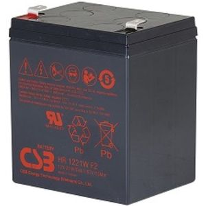 CSB HR1221W VRLA AGM Loodaccu (12V, 5 Ah, T2 terminal)