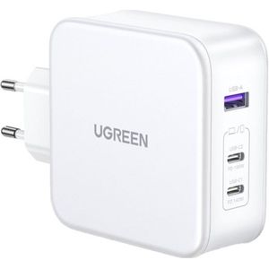 UGREEN GaN2 Quick Charger 140W (1x USB-A, 2x USB-C / Wit)