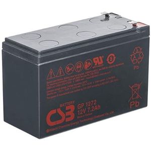 CSB GP1272 F2 VRLA AGM Loodaccu (12V, 7.2 Ah, T2 terminal)