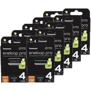 Panasonic Eneloop Pro Oplaadbare AA / HR6 + AAA / HR03 Ni-Mh Batterijen (40 stuks)