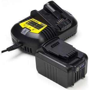 Startset: DeWalt DCB144 XR Li-ion accu + lader (14.4 V, 6.0 Ah, 123accu huismerk)