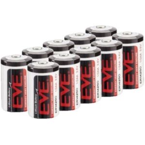 Aanbieding: 10 x EVE ER14250 / 1/2 AA batterij (3.6V, 1200 mAh, Li-SOCl2)