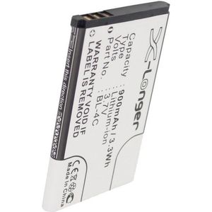 Swisstone BK-4C / BL-4C / BP-121 accu (900 mAh, 123accu huismerk)