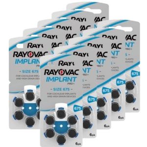 Rayovac Implant pro+ 675 / PR44 / Blauw voordeelpak 60 stuks