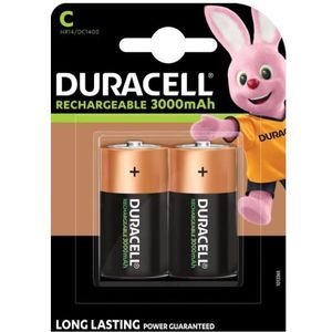 Duracell Oplaadbare C / HR14 Ni-Mh Batterijen (10 stuks, 3000 mAh)