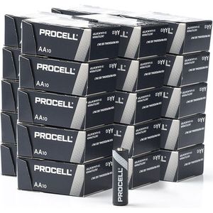 Duracell Procell Constant Power AA / LR06 / MN1500 Alkaline Batterij (250 stuks)
