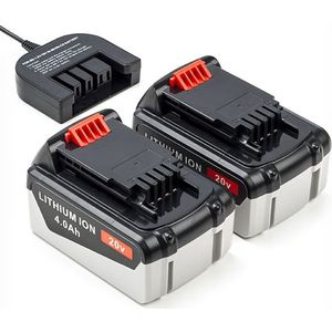 Startset: 2x Black & Decker BL4018-XJ accu's + lader (18 V, 4.0 Ah, 123accu huismerk)
