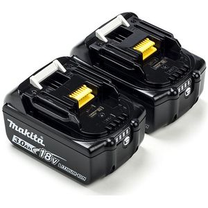 Startset: 2x Makita BL1830B / 18V LXT accu's (18 V, 3.0 Ah, origineel)