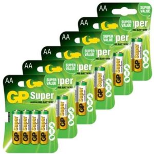 GP Super AA / MN1500 / LR06 Alkaline Batterij 24 stuks