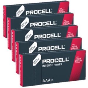 Aanbieding: Duracell Procell Intense AAA / LR03 / MN2400 Alkaline Batterij (50 stuks)