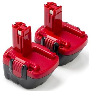 Aanbieding: 2x Bosch BAT043 accu (12 V, 3.0 Ah, Ni-MH, 123accu huismerk)