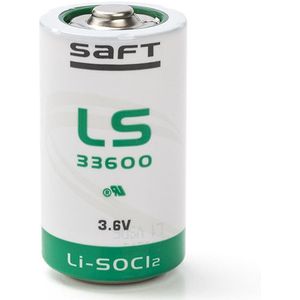 Saft LS33600 / D batterij (3.6V, 17000 mAh, Li-SOCl2)