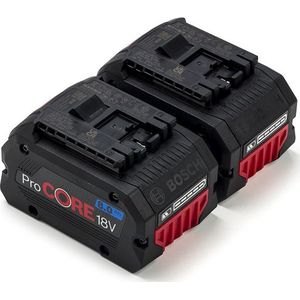 Starterset: 2x Bosch ProCORE 18 V / 1600A016GK accu's (18 V, 8.0 Ah, origineel)