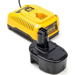 Aanbieding: 1x DeWalt DE9091 accu + Lader (14.4 V, 3.0 Ah, 123accu huismerk)