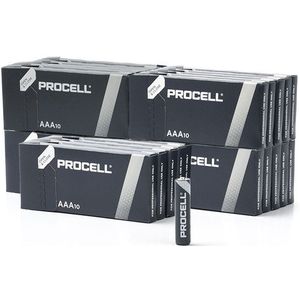Duracell Procell Constant Power AAA / LR03 / MN2400 Alkaline Batterij (250 stuks)