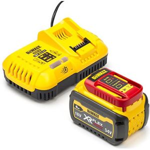 Starterset: DeWalt DCB546-XJ / XR FlexVolt accu + lader (18V / 54V, 6.0Ah, origineel)