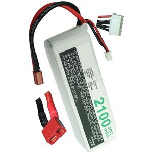 123accu huismerk T-Plug AWG14 / JST-XH-2.54 AWG24 accu (14.8 V, 2100 mAh)