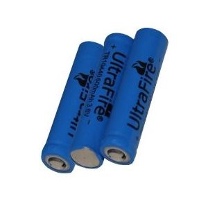UltraFire 10440 batterij 3 stuks (3.7 V, 600 mAh)