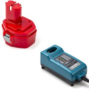 Startset: Makita PA14 / 1422 / 1434 / 1435 accu + lader (14.4 V, 2.0 Ah, 123accu huismerk)
