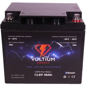 Voltium Energy LiFePO4 Smart Battery (12.8V, 40 Ah)
