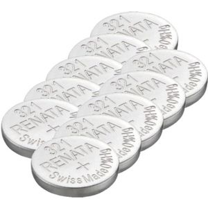 Renata 321 / SR616SW / SR65 zilveroxide knoopcel batterij 10 stuks