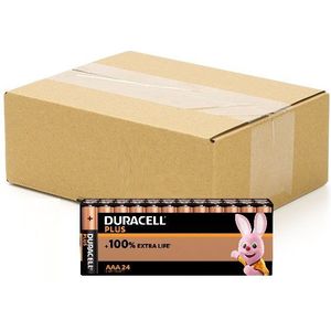 Duracell Plus 100% Extra Life AAA / MN2400 / LR03 alkaline batterij 240 stuks