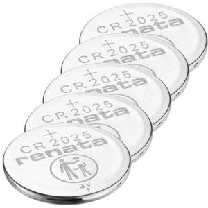 Renata CR2025 3V Lithium knoopcel batterij 5 stuks