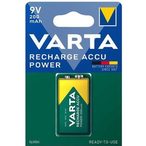 Varta Oplaadbare 9V / E-block / 6HR61 Ni-Mh Batterij (5 stuks, 200 mAh)