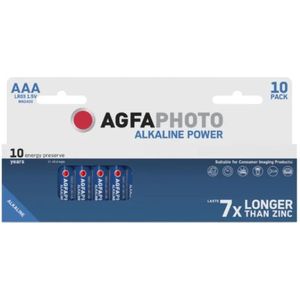 Agfaphoto AAA / MN2400 / LR03 Alkaline Batterij (10 stuks)