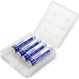 XTAR oplaadbare AAA 1.5V li-ion batterijen (4 stuks, 680 mAh)
