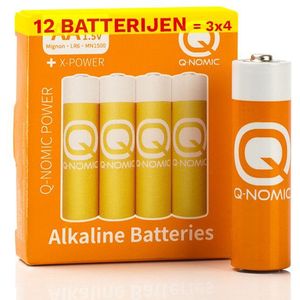 Q-Nomic Power AA / MN1500 / LR6 Alkaline Batterij (12 stuks)