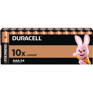 Duracell AAA-alkalinebatterijen, verpakking van 24