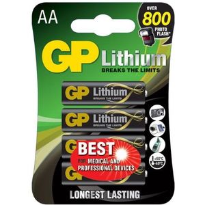 GP AA / FR6 Lithium batterij 8 stuks
