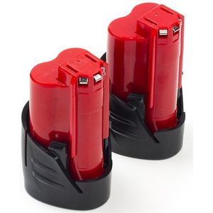 2-pack Milwaukee M12 HB2.5 High Output accu's (12 V, 2.5 Ah, origineel)