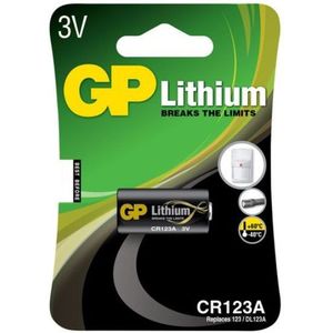 GP CR123A / DL123A Lithium Batterij (10 stuks)