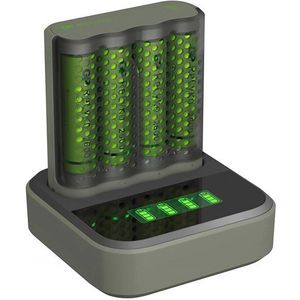 GP Batteries Mainstream-Line Docking-Station Batterijlader Incl. 4 stuks oplaadbare batterijen AA 2600mAh