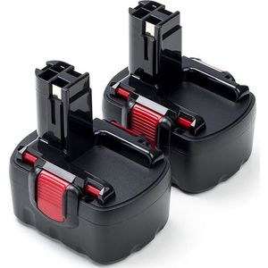 Startset: 2x Bosch BAT038 / BAT040 / BAT041 accu's (14.4 V, 2.0 Ah, 123accu huismerk)