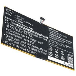 Asus C12P1302 accu (6500 mAh, 123accu huismerk)