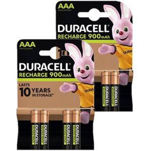 Duracell Oplaadbare AAA / HR03 Ni-Mh Batterijen (8 stuks, 900 mAh)