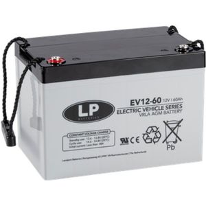 Landport EV12-60 / EV1260 AGM Deep Cycle accu (12V, 60 Ah, T6 terminal)