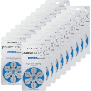 PowerOne 675 / PR44 / Blauw gehoorapparaat batterij 120 stuks