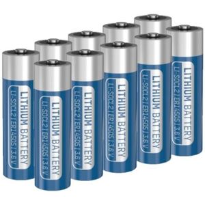 Aanbieding: 10 x Ansmann ER14505 / AA batterij (3.6V, 2700 mAh, Li-SOCl2)