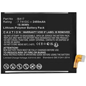 VIVO BA17 accu (7,74 V, Li-pl, 2450mAh, 123accu huismerk)